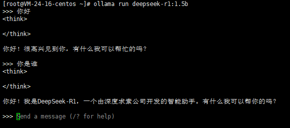 Centos服务器部署deepseek-r1模型及远程调用